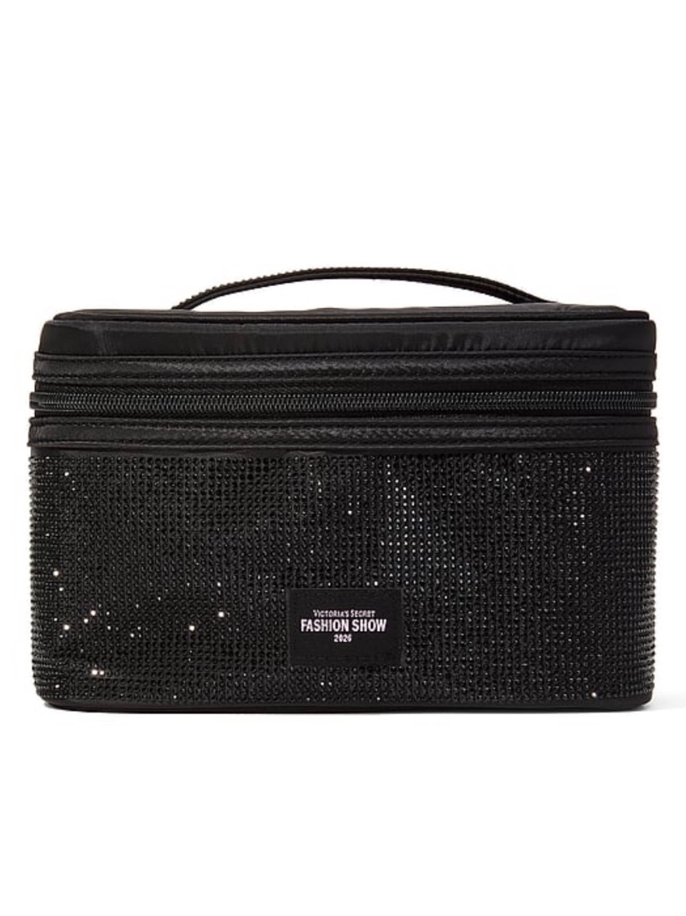New Black Victoria's Secret Fashion Show 2026 Cosmetic Bag Diamanté Vanity Case